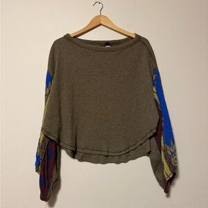 We The Free Olive Knit Sweater